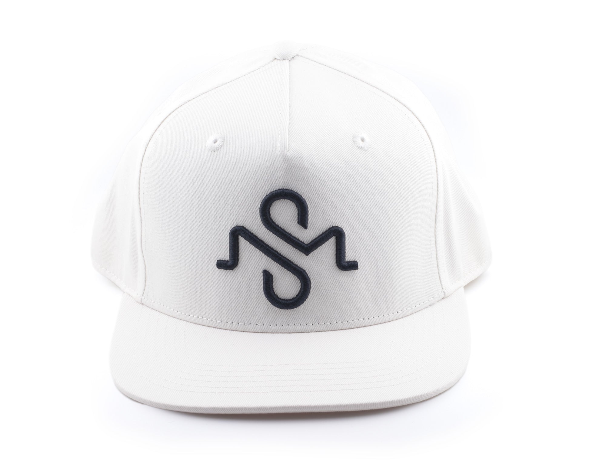 White Flat Bill Baseball Hat