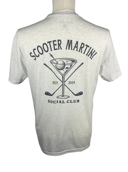 Scooter Martini Social Club T-Shirt - Heather White
