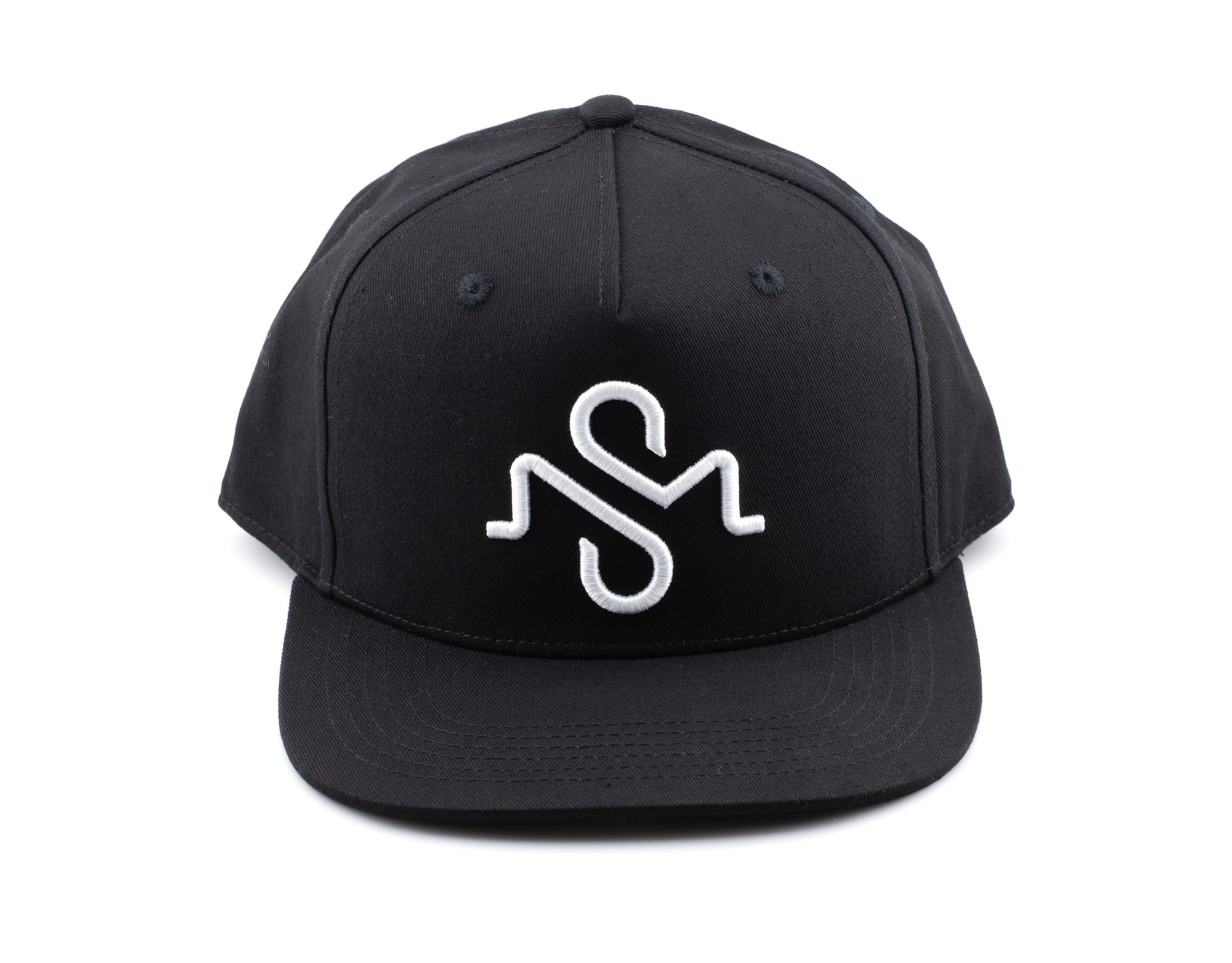 Black Flat Bill Baseball Hat