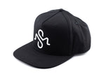 Flat Bill Baseball Hat - Black