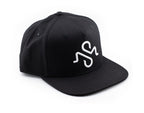 Flat Bill Baseball Hat - Black