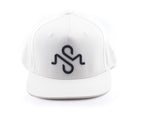 Flat Bill Baseball Hat - White