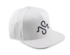 Flat Bill Baseball Hat - White
