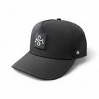 Scooter Martini The Dry Martini black 5-panel performance snapback hat with laser-perforated side panels.